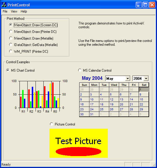 Microsoft Chart Activex Control